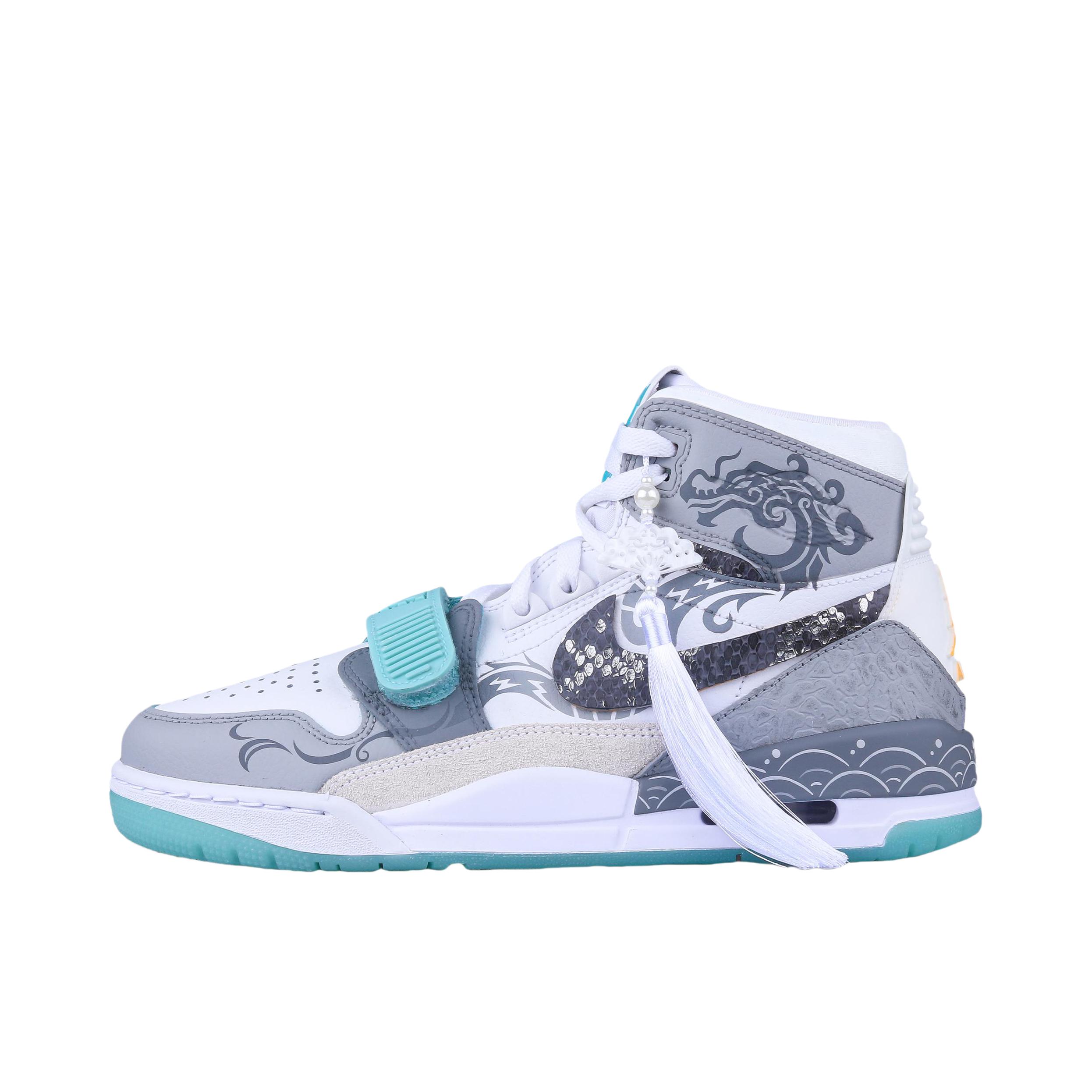 推荐商品：【定制球鞋】Air Jordan Legacy 312 运动休闲鞋 减震透气轻便耐磨增高防水支撑防滑复古美式经典做旧 黑龙
