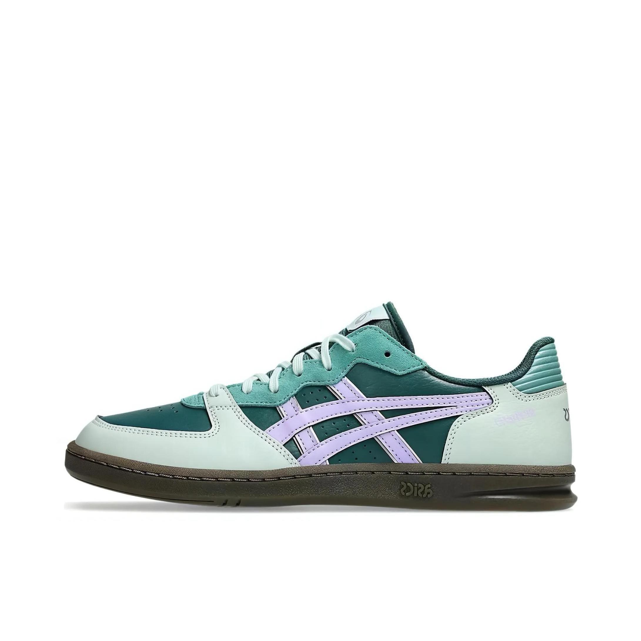 推荐商品：Asics/亚瑟士 Skyhand OG 复古百搭 防滑耐磨 舒适低帮 圆头 板鞋 CDG联名/绿色/紫色