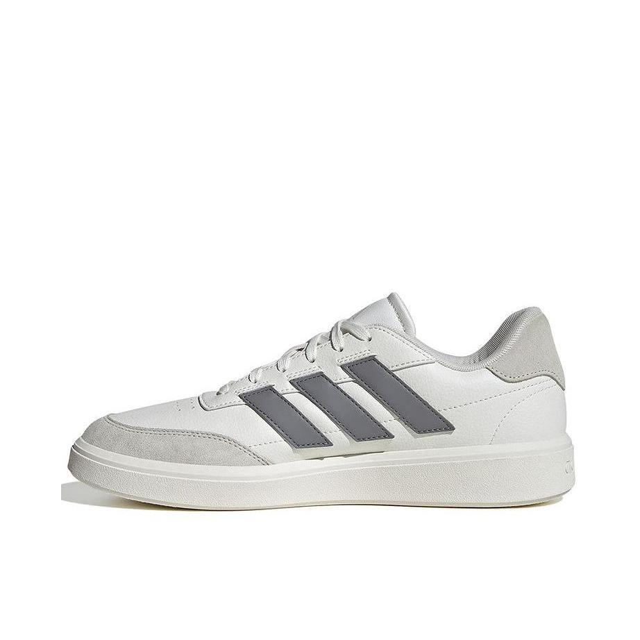 推荐商品：adidas Court block 舒适轻便 缓震耐磨 训练 抓地力 休闲 板鞋 白色/灰色