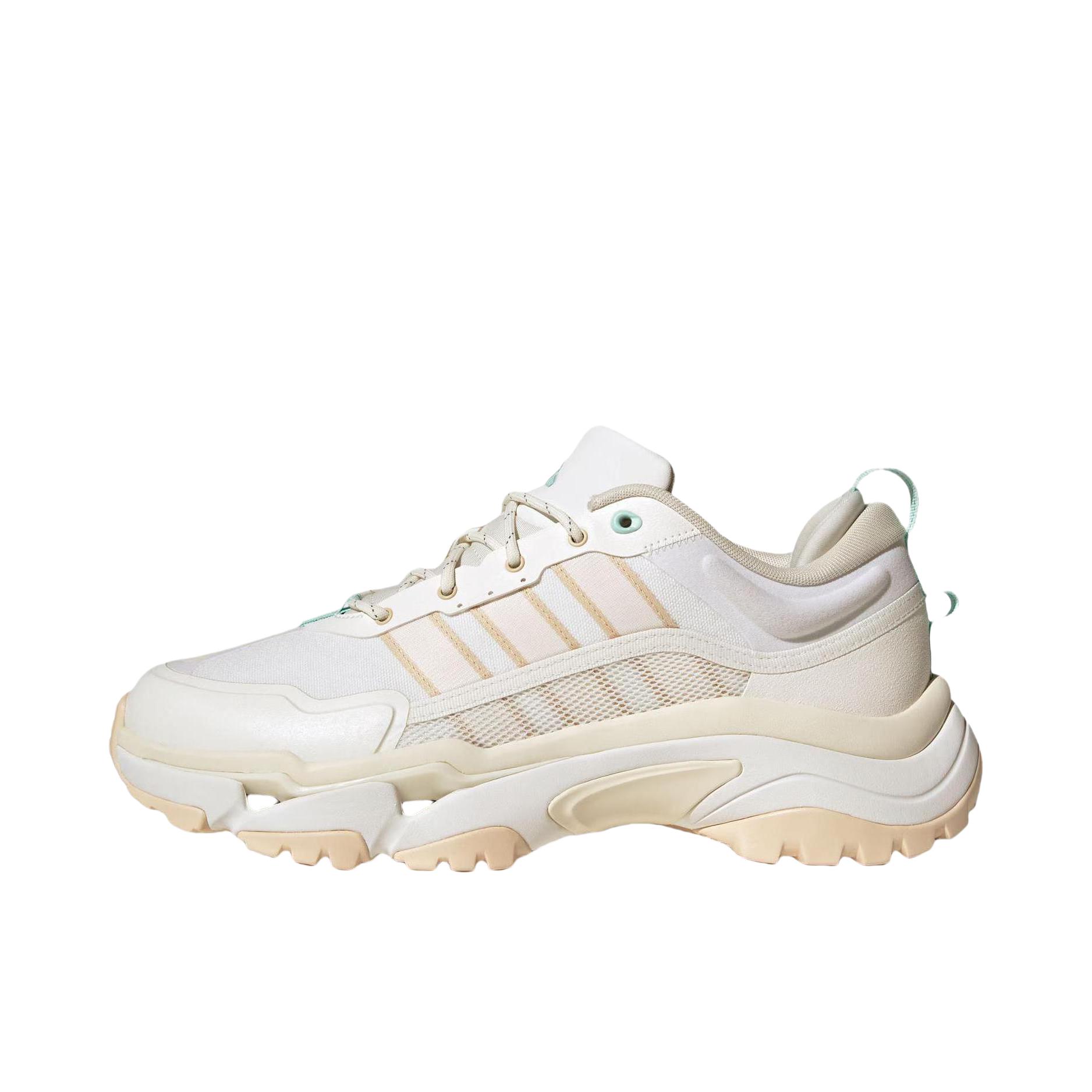 推荐商品：adidas Citywowlk 跑鞋 增高耐磨稳定缓震回弹织物轻运动越野风 女款/乳白色/汉玉白/蓝色