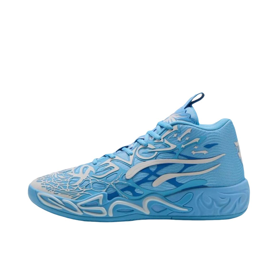 推荐商品：Puma/彪马 MB.04 鲍尔4 防滑耐磨 缓震 舒适透气 篮球鞋 男款/蓝色