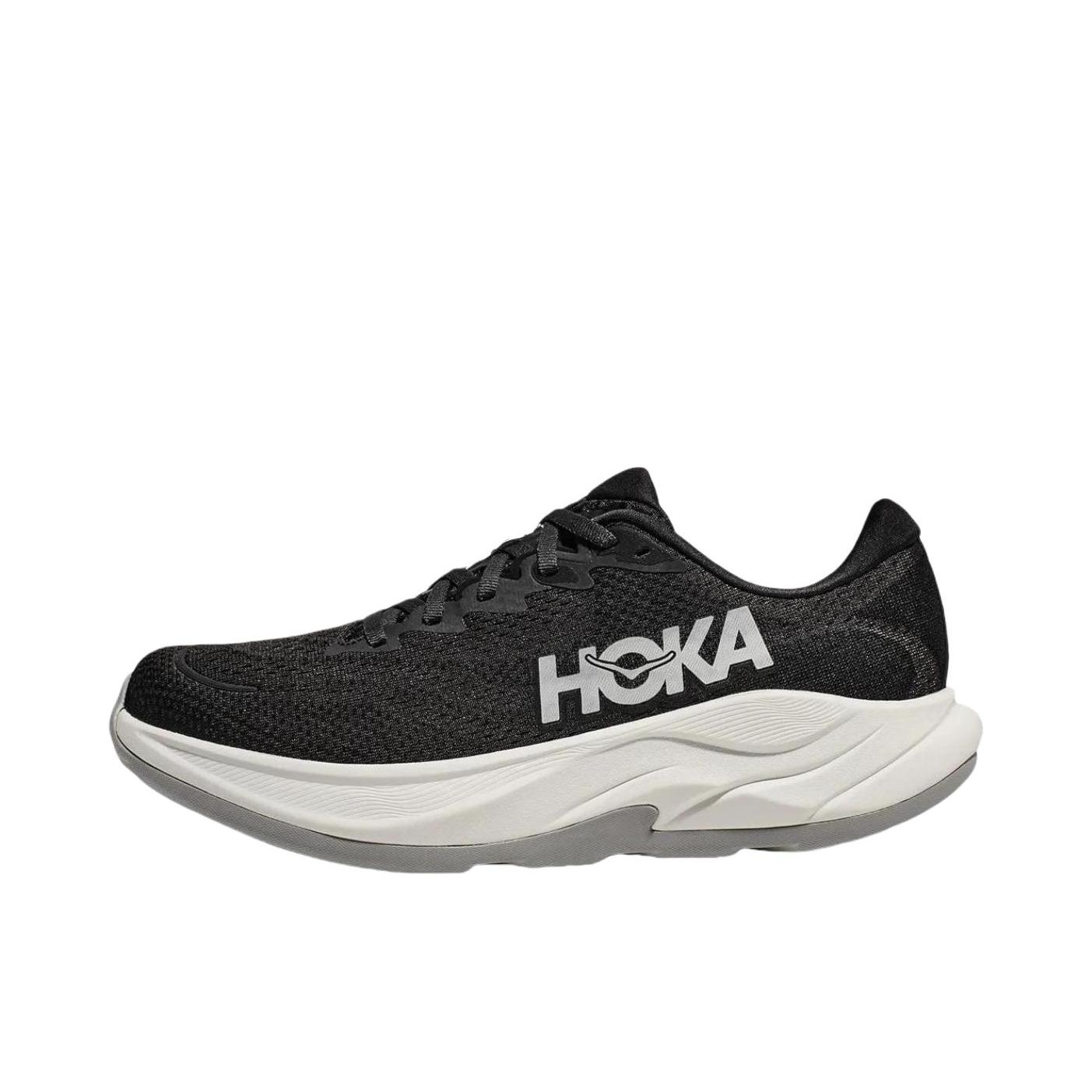 推荐商品：HOKA ONE ONE Rincon 4 林康4 公路 减震透气 防滑耐磨 跑鞋 男款/黑色/白色