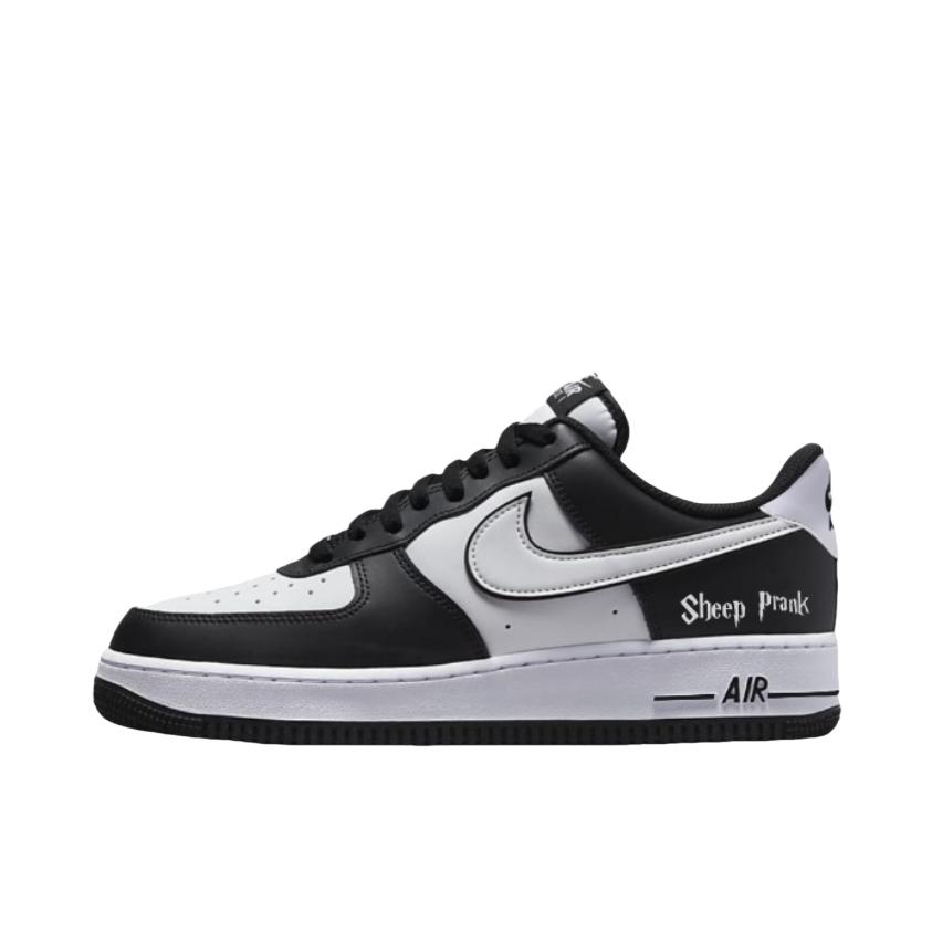 推荐商品：【定制球鞋】Nike Air Force 1 板鞋 舒适轻便防滑耐磨包裹性合成革防水复古简约增高 熊猫空军