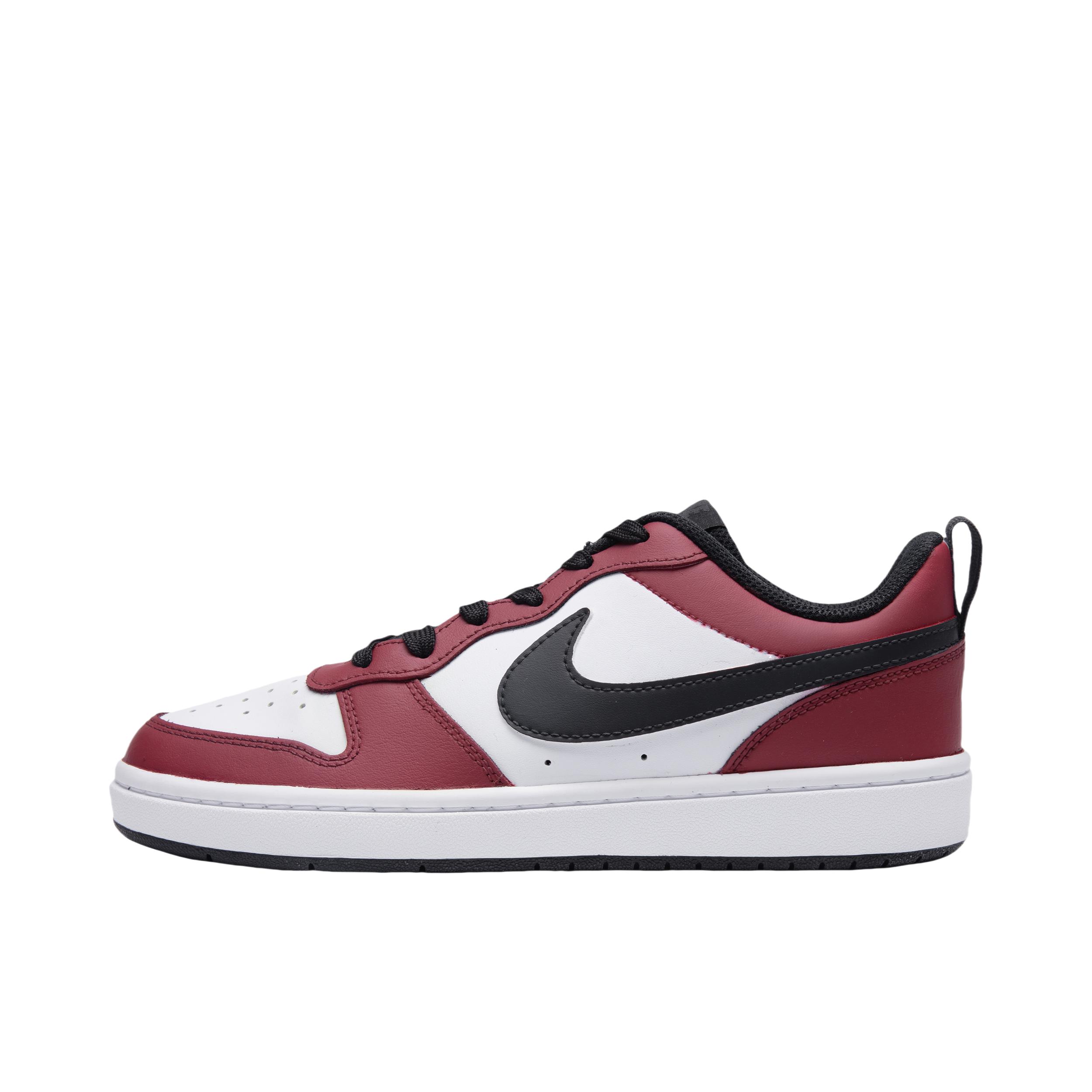 推荐商品：【定制球鞋】 Nike Court Borough 板鞋 防滑防水轻便减震手绘减龄做旧甜酷高街合成革甜妹包裹性复古婚鞋增高小白鞋薄底秋冬脏脏鞋 GS/红宝石