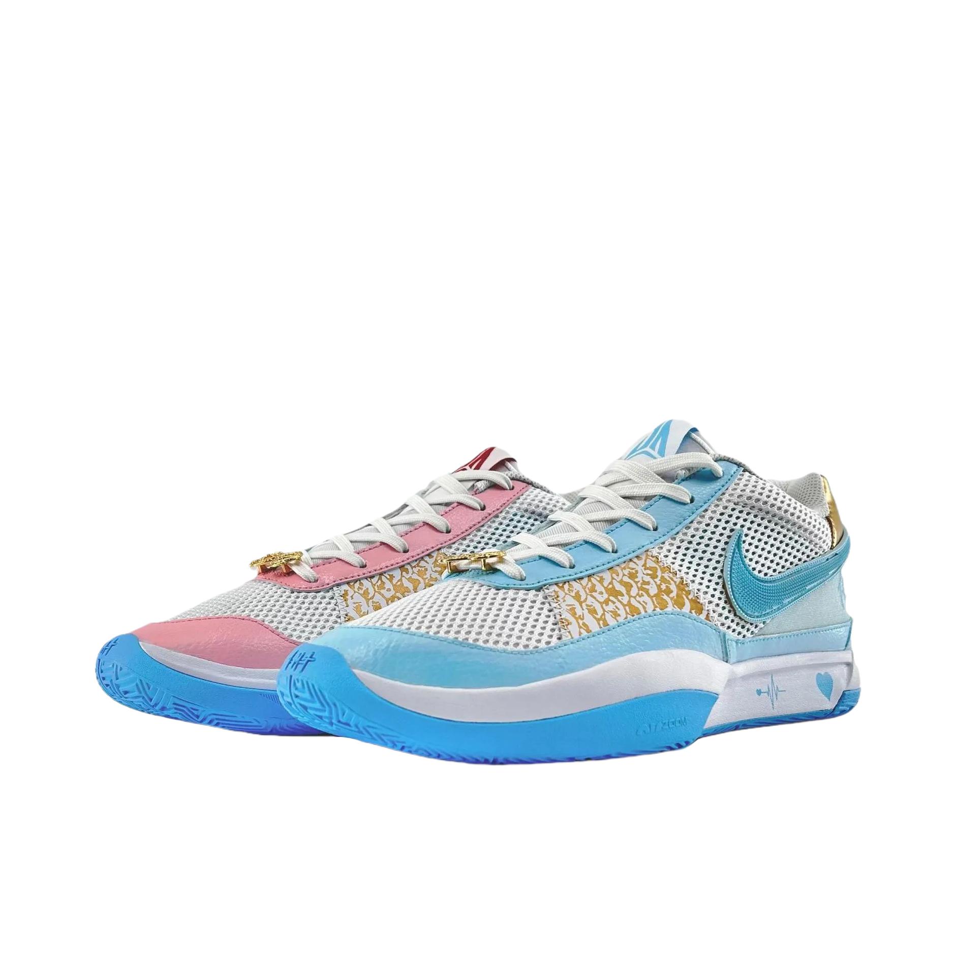 推荐商品：【定制球鞋】 Nike Ja 1 莫兰特1代 篮球鞋 网布防滑耐磨舒适减震美式百搭简约潮流回弹 鸳鸯款/爱心光波