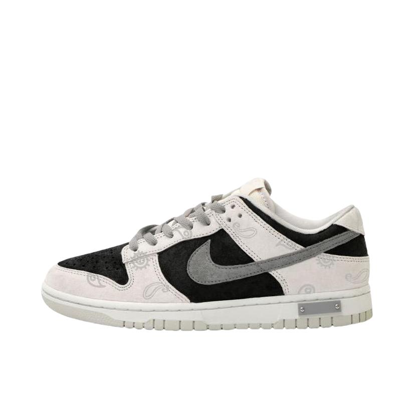 推荐商品：【定制球鞋】 Nike Dunk 板鞋 平跟系带防滑耐磨做旧高街简约百搭潮流复古美式 奶灰腰果花