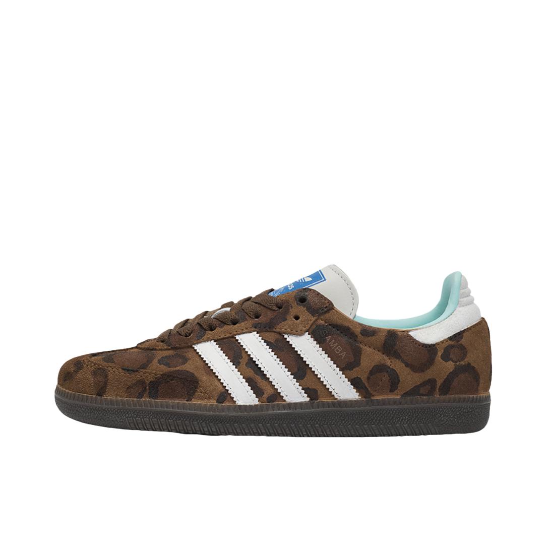 推荐商品：【定制球鞋】 adidas originals SAMBA OG 德训鞋 板鞋 防滑耐磨复古潮流防水织物双鞋带 豹纹公主