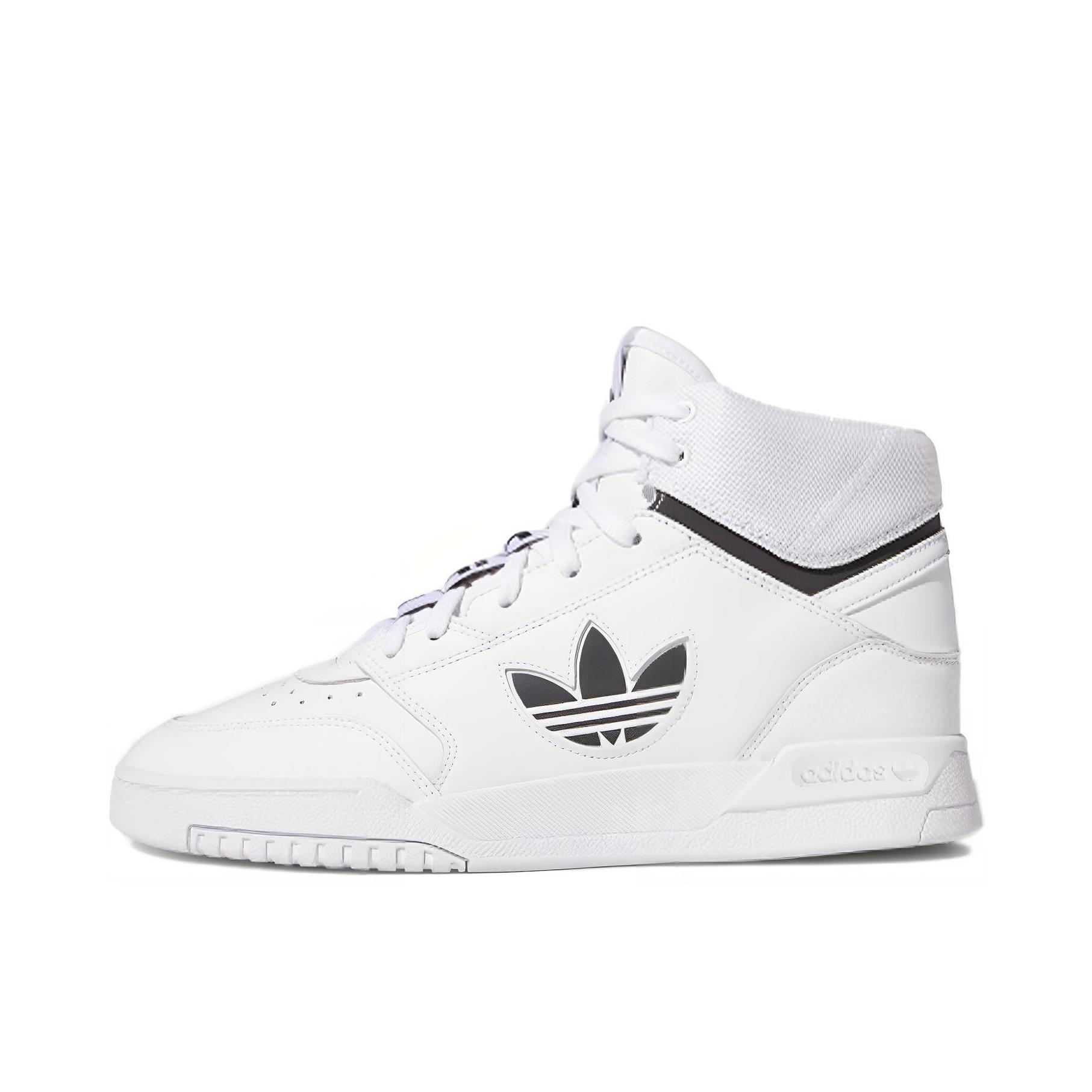 推荐商品：adidas Originals Drop Step 板鞋 复古耐磨透气舒适百搭 白色/黑色