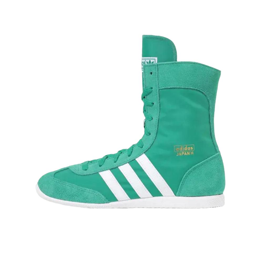 推荐商品：adidas Originals JAPAN H 防滑 高帮 圆头 运动休闲鞋 绿色