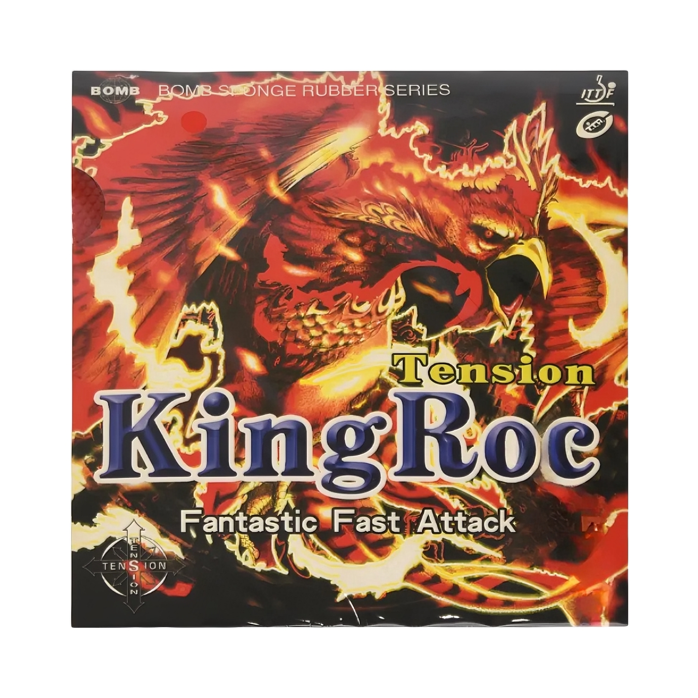 推荐商品：BOMB KingRoc Tension 标准鲲鹏 生胶 快攻 乒乓球拍胶皮