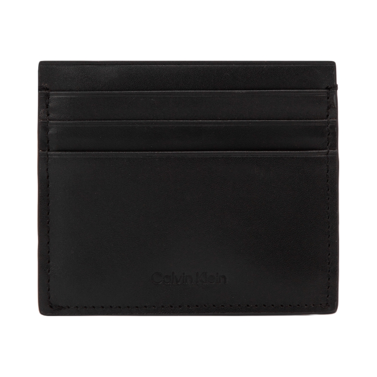 推荐商品：CALVIN KLEIN 商务休闲字母压纹多卡位牛皮革卡包