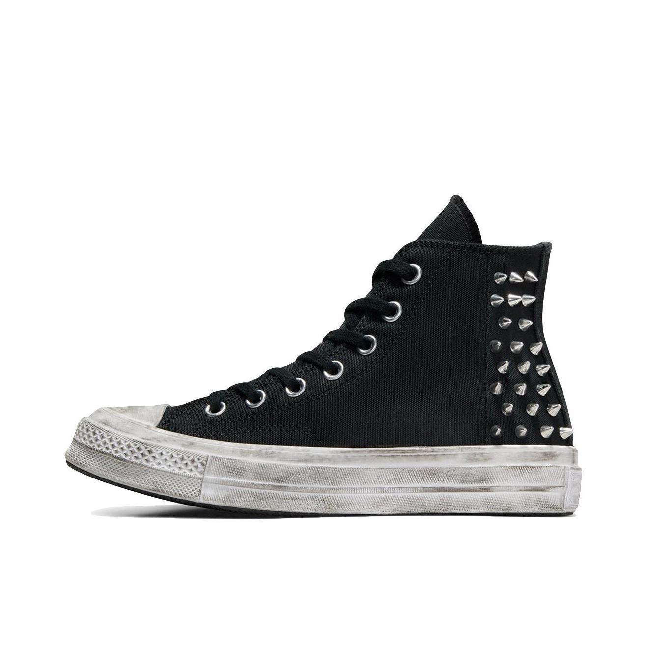 推荐商品：Converse/匡威 Chuck 70 帆布鞋 防滑耐磨轻便透气舒适百搭拼接感方头贴合 女款/黑色