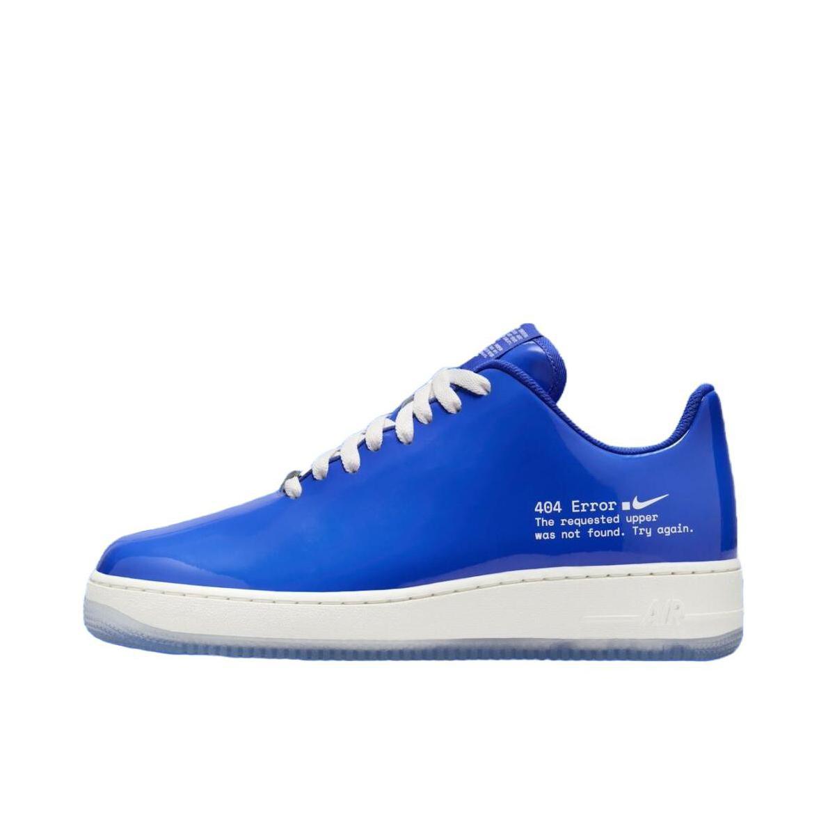 推荐商品：Nike Air Force 1 空军一号 板鞋 轻便舒适百搭耐磨防滑复古 SWOOSH联名/404 Error/蓝色
