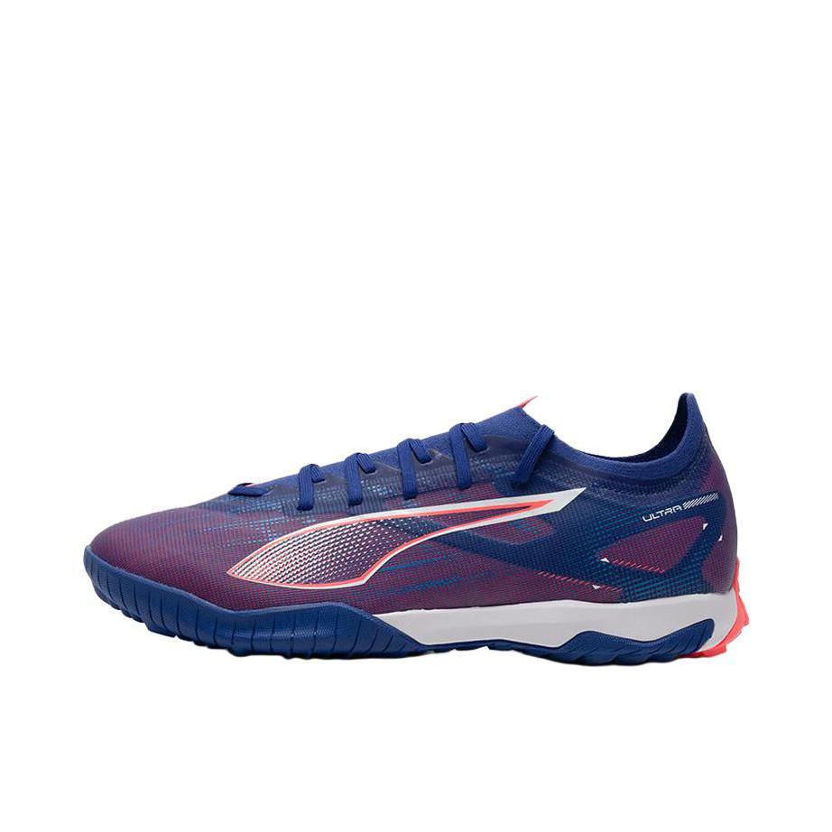 推荐商品：Puma/彪马  Ultra 5 Match TT  舒适轻便 防滑耐磨 人造草地 碎钉 胶质 百搭  足球鞋 钉鞋 蓝色/紫色