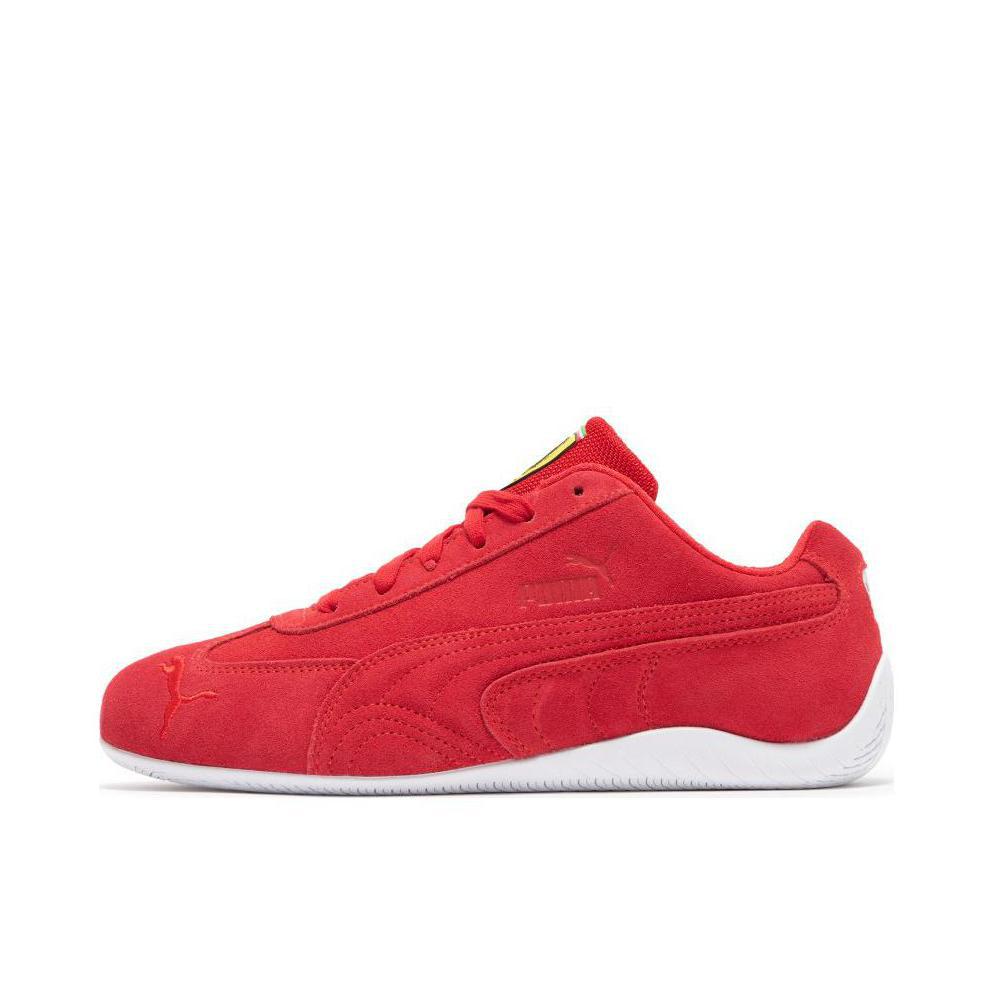 推荐商品：【单依纯同款】 Puma/彪马 Speedcat 运动休闲鞋 防滑耐磨薄底赛车风做旧T头鞋 FERRARI/赛车红/白色