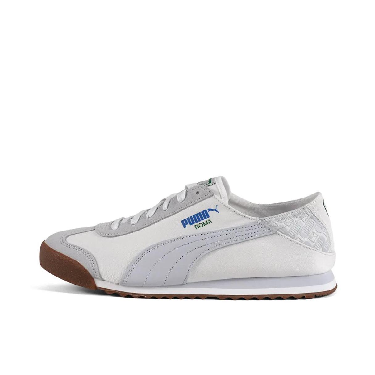 推荐商品：Puma/彪马 Roma Versatile Mule 运动休闲鞋 复古简约舒适轻便防滑耐磨透气薄底 绿色/银色