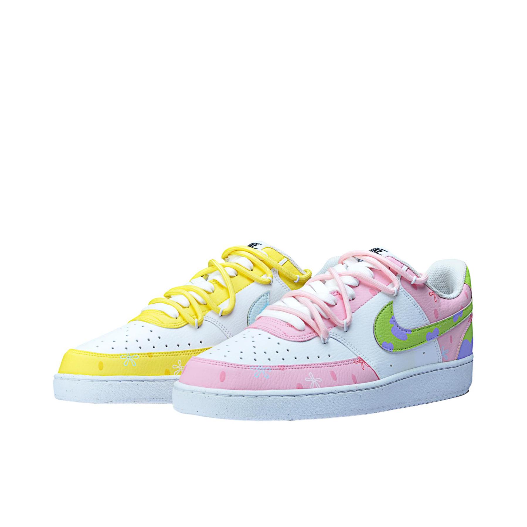 推荐商品：【定制球鞋】 Nike Court Vision 1 板鞋 防水美式简约防滑减震复古 鸳鸯/比奇堡