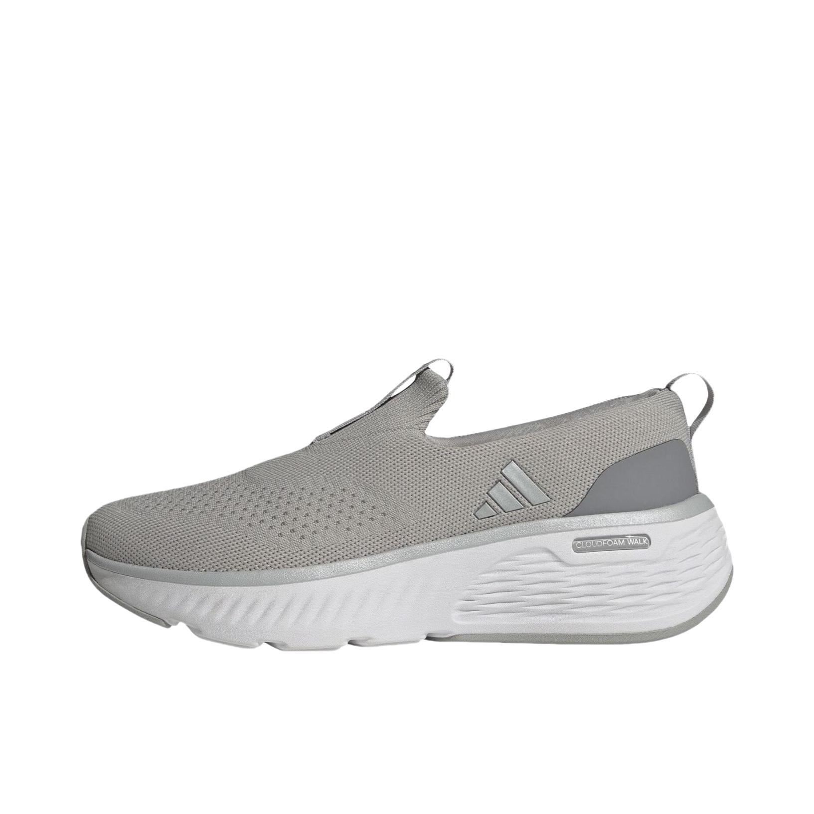 推荐商品：adidas Cloudfoam 防滑 低帮 平跟 圆头 运动休闲鞋 女款/灰色