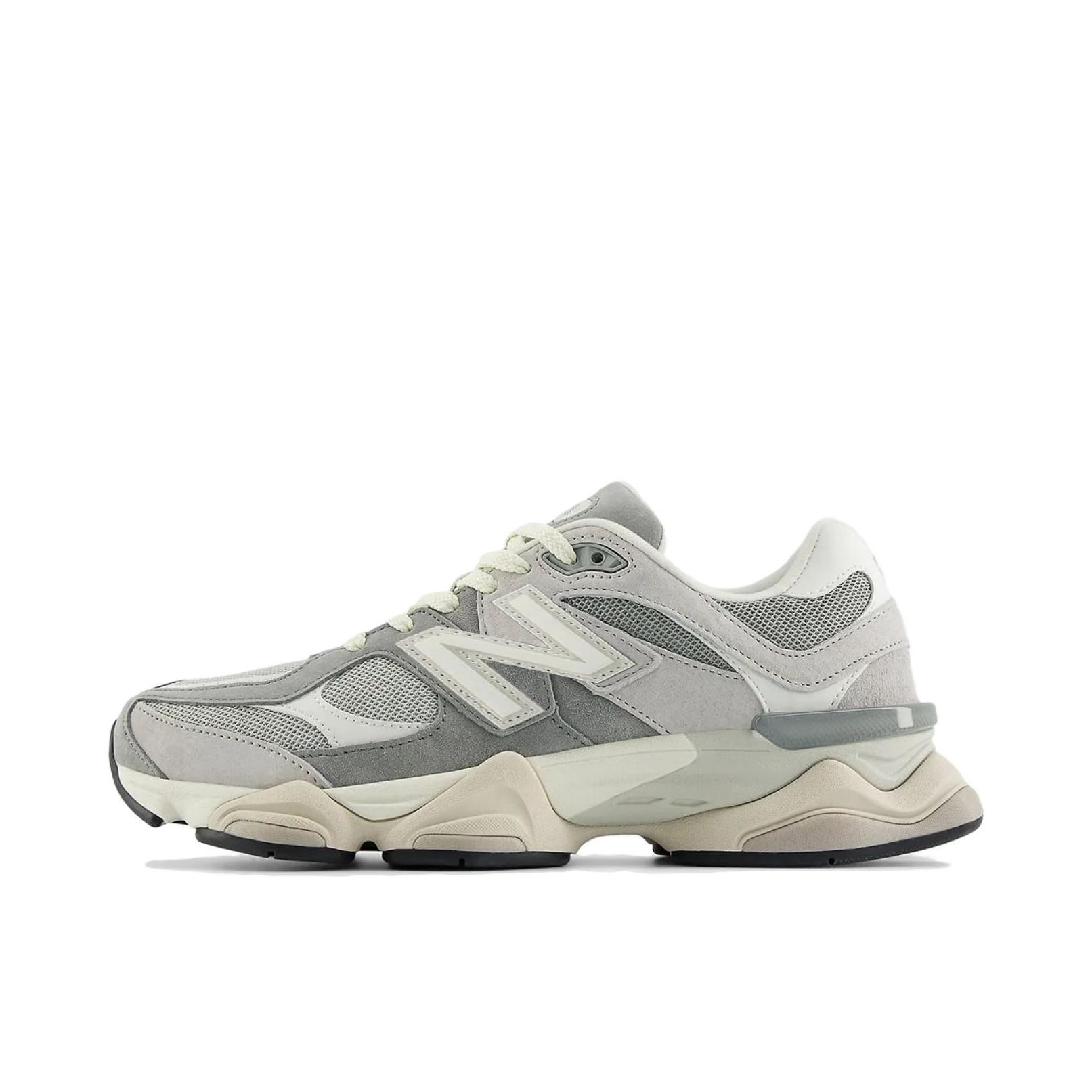 推荐商品：New Balance 9060 跑鞋 绒面革舒适减震网面透气防滑耐磨拼接复古增高圆头贴合耐穿 灰色/黑色
