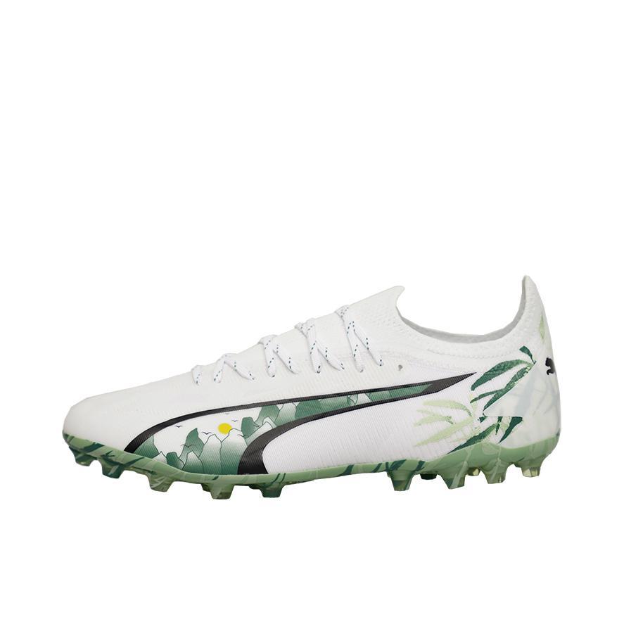 推荐商品：Puma/彪马 Ultra Ultimate MG 人造草坪 防滑耐磨 舒适减震 短钉 圆头 胶质 时尚简约 足球鞋 白色/绿色