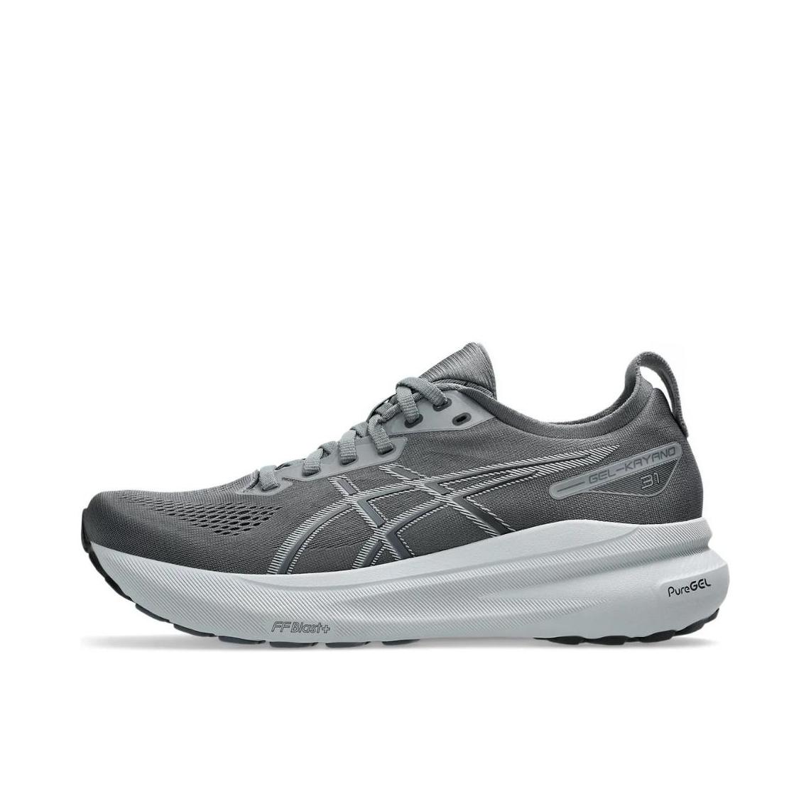 推荐商品：Asics/亚瑟士 Gel-Kayano 31 跑鞋 稳定足弓支撑轻便缓震长跑轻量回弹 灰色