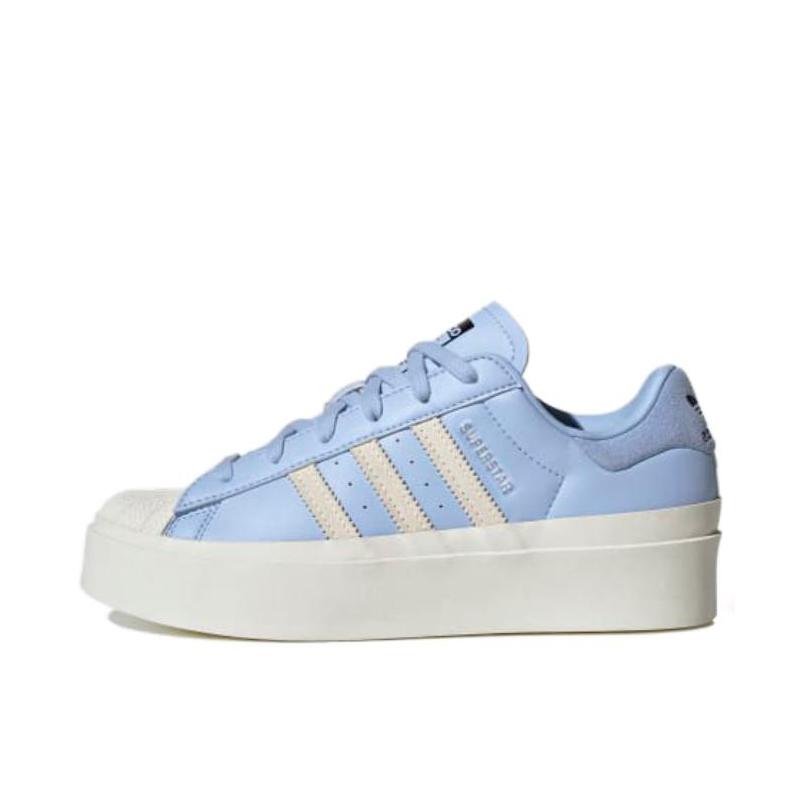 推荐商品：adidas Originals Superstar Bold 板鞋 贝壳头防滑耐磨舒适轻便百搭复古 白色/浅蓝色