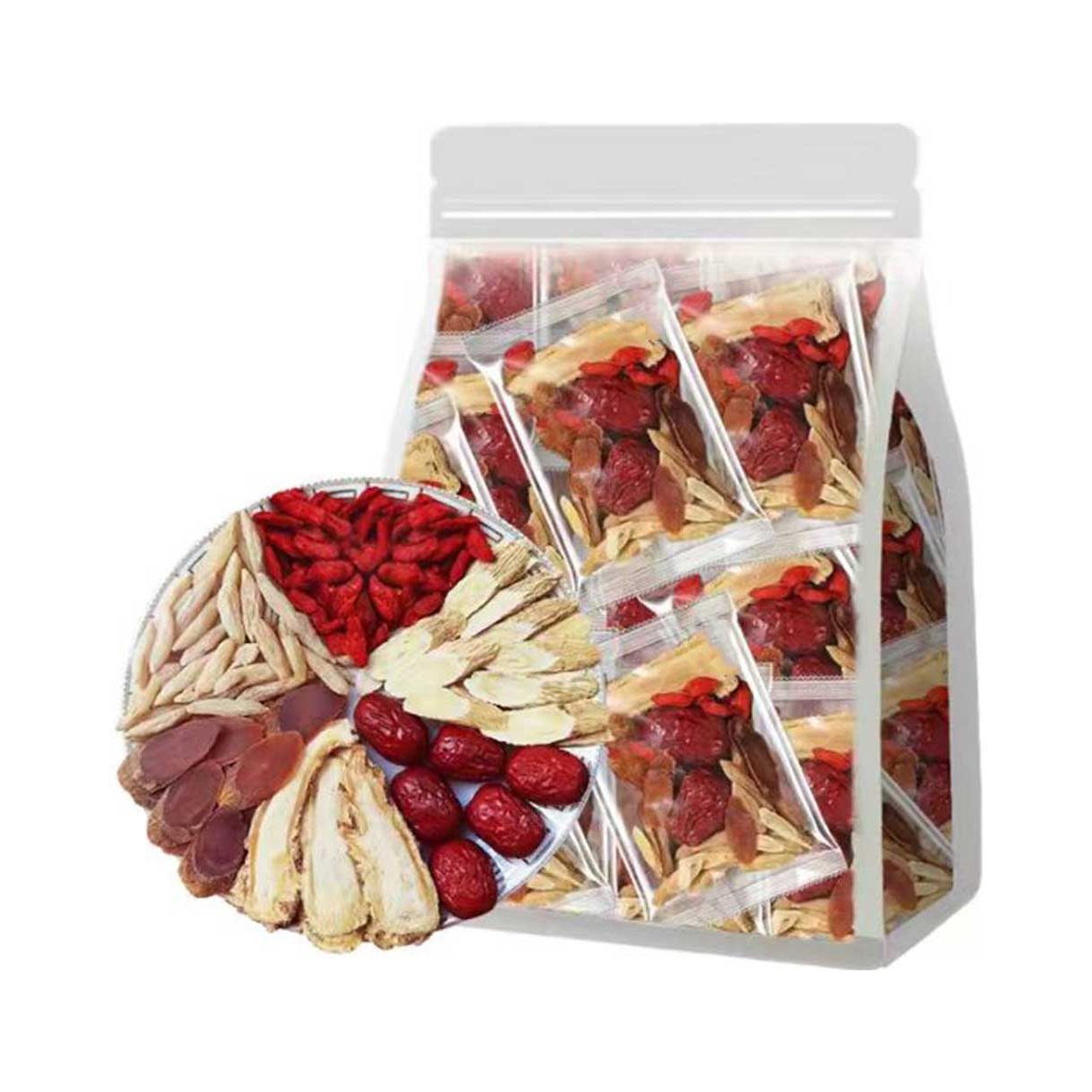 推荐商品：徽天赐 红参麦冬黄芪当归红枣枸杞茶 袋装 滋补养生好物