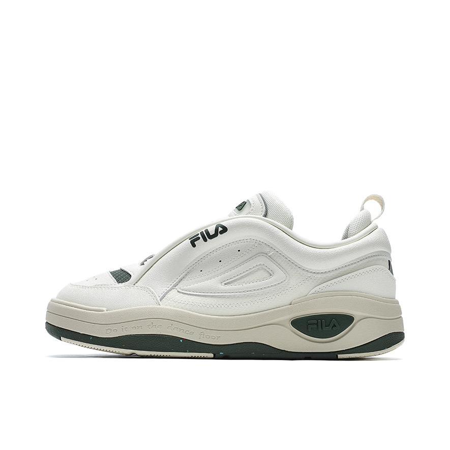 推荐商品：FILA/斐乐 MIX 2 板鞋 合成革织物防滑耐磨舒适增高复古轻便 男款/初雪白