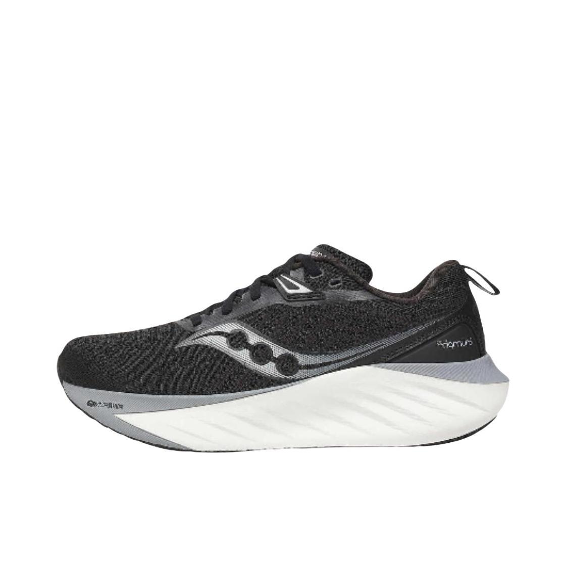 推荐商品：【彭于晏同款】Saucony/索康尼 Triumph 胜利 22 缓震 防滑耐磨 长跑训练 回弹 慢跑 跑鞋 女款/黑色/灰色