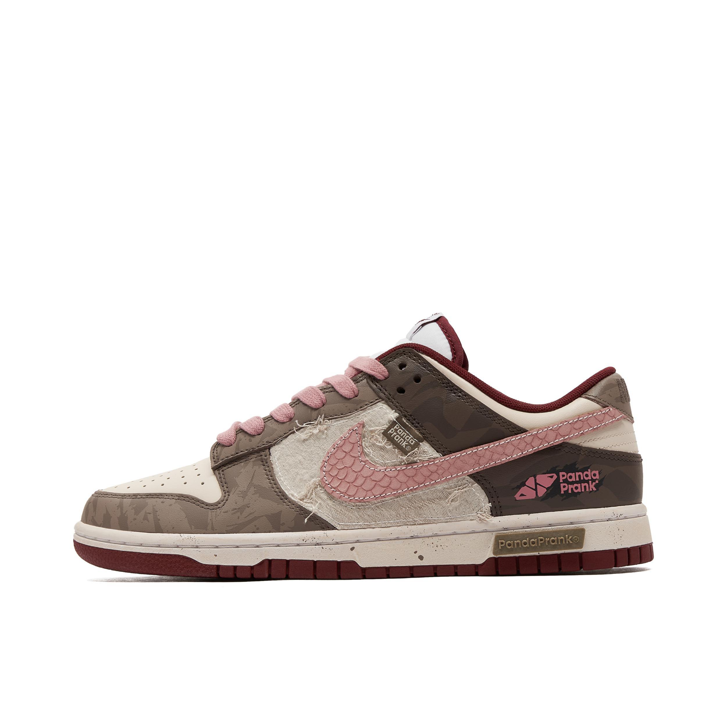推荐商品：【定制球鞋】 Nike Dunk 板鞋 平跟系带防滑耐磨做旧高街简约百搭潮流复古美式 熊猫恶作剧