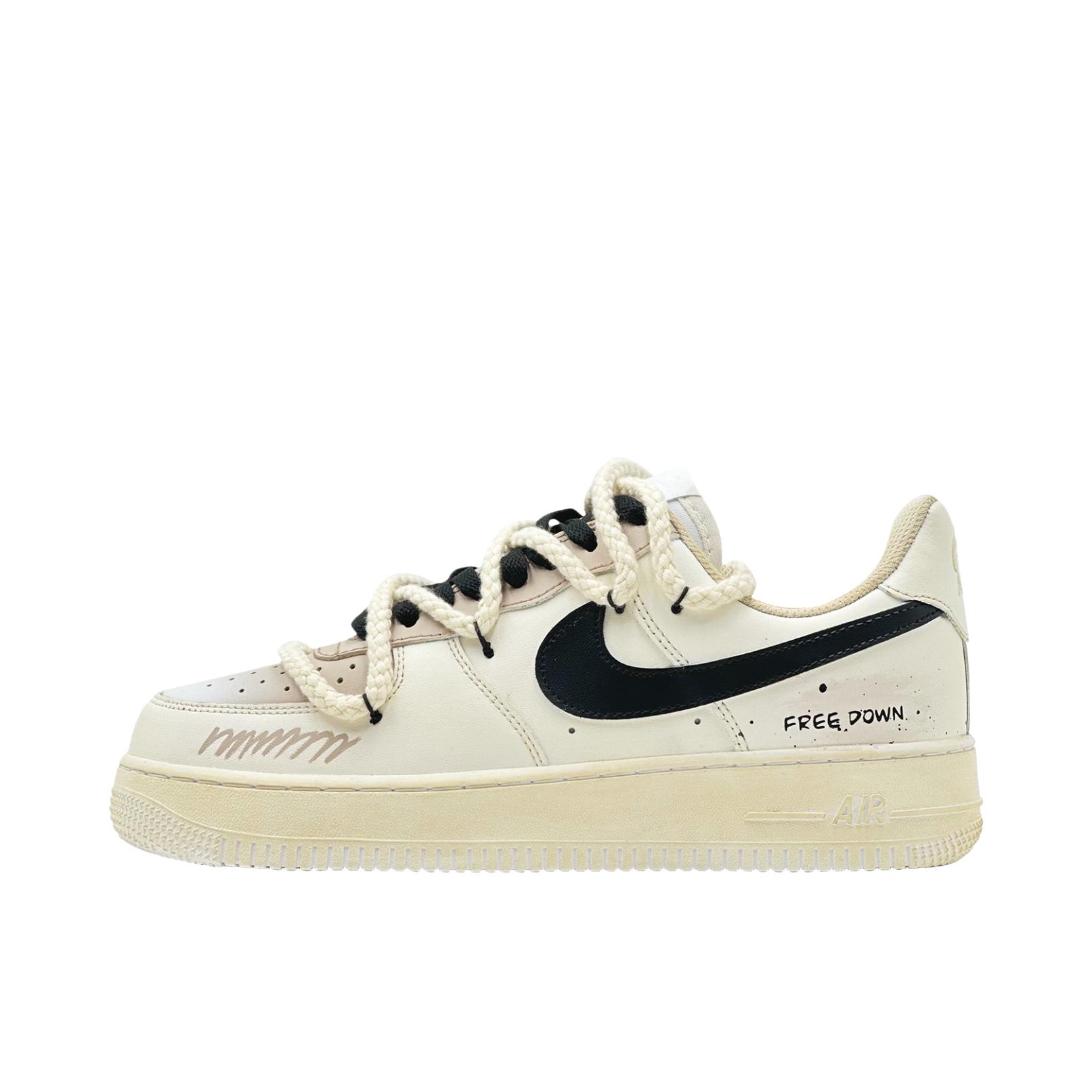 推荐商品：【定制款】 Nike Air Force 1 板鞋 防滑减震耐磨低帮增高 男款/爱的卡布奇诺