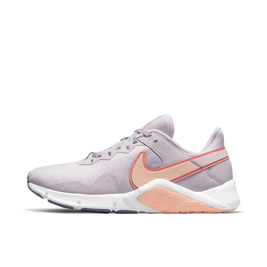 推荐商品：Nike Legend Essential 2 跑鞋 减震防滑耐磨轻便透气织物支撑 白色/浅橙