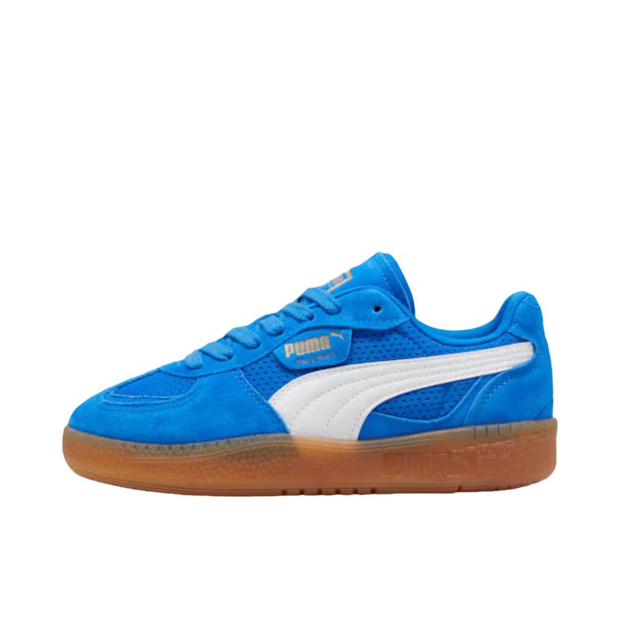 推荐商品：Puma/彪马 Palermo Moda Cn 运动休闲鞋 复古百搭防滑耐磨舒适低帮 蓝色/白色/棕色
