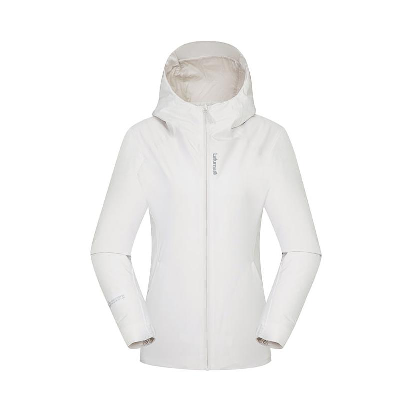 推荐商品：lafuma/乐飞叶  GORE-TEX戈尔防风抗水加绒风衣 女装 LFJA4CGX0 薄雾灰