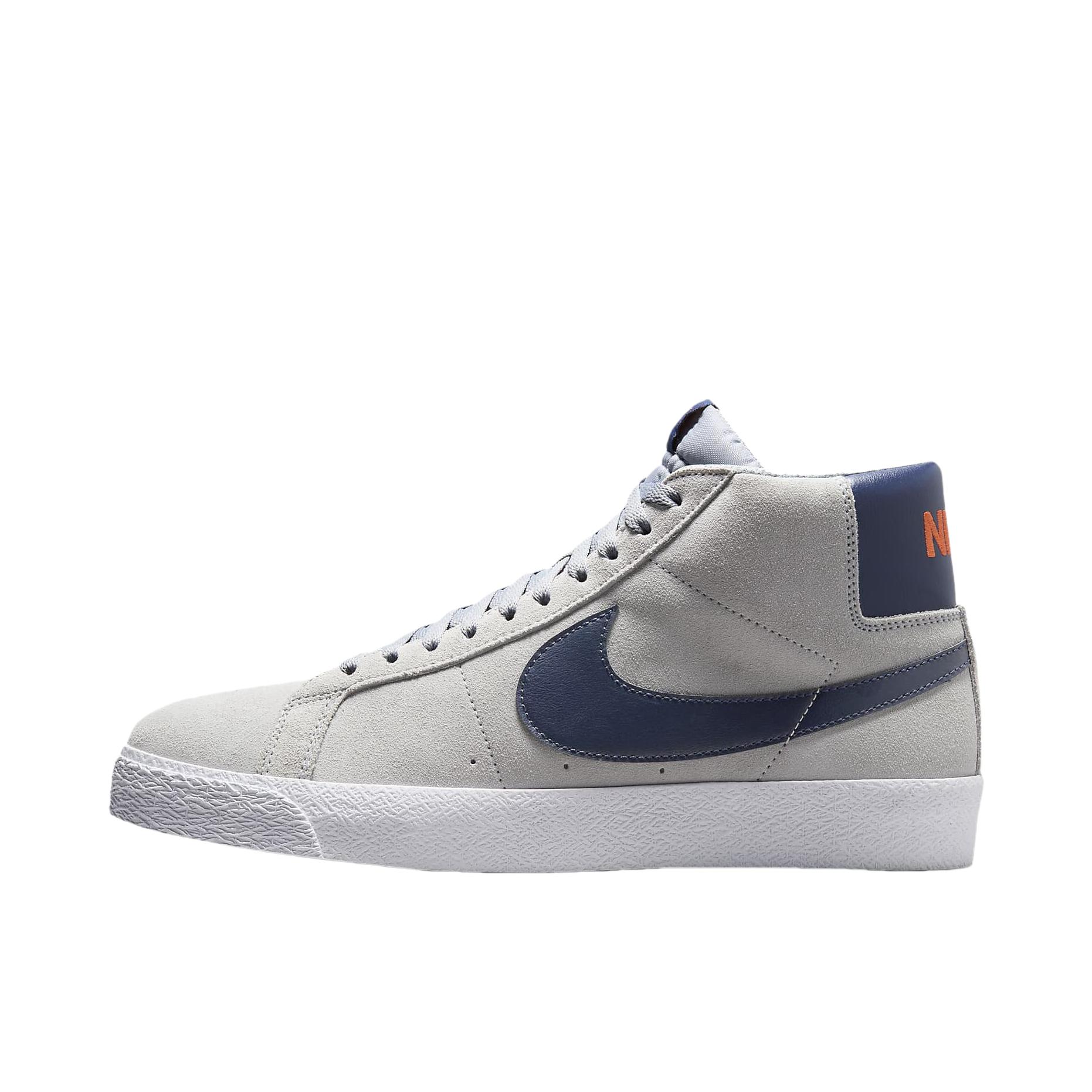 推荐商品：Nike SB Blazer Zoom 滑板鞋 板鞋 拼接时尚复古防滑耐磨透气运动休闲舒适百搭 狼灰/宇宙粘土/白色/午夜海军蓝 