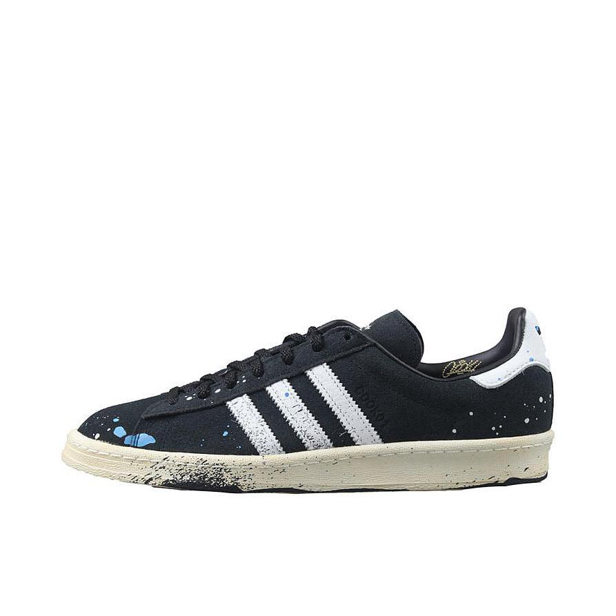 推荐商品：adidas originals Campus 80s 板鞋 复古减震透气防滑轻便休闲舒适耐磨低帮时尚潮流 黑/白/扎染