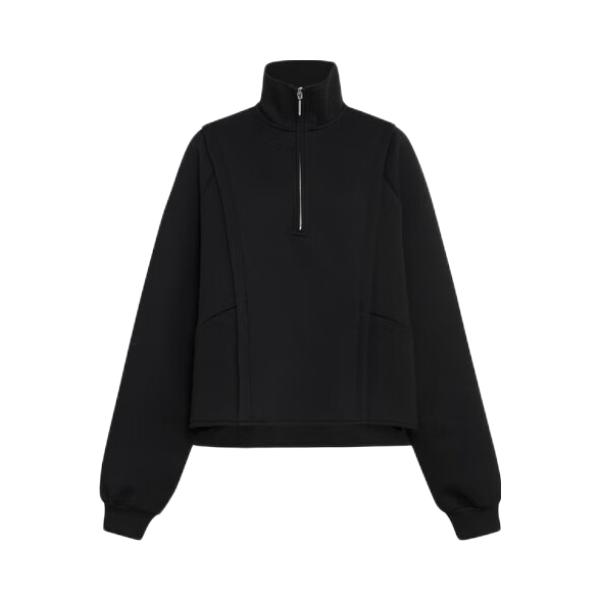 推荐商品：MEIYANG/美洋 半拉链套头立领卫衣 女装 234131024 黑
