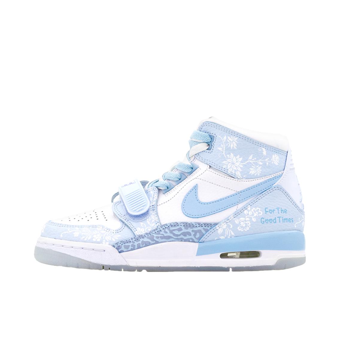 推荐商品：【定制球鞋】Air Jordan Legacy 312 运动休闲鞋 减震透气轻便耐磨增高防水支撑防滑复古美式经典做旧 女款/北卡蓝花卉A