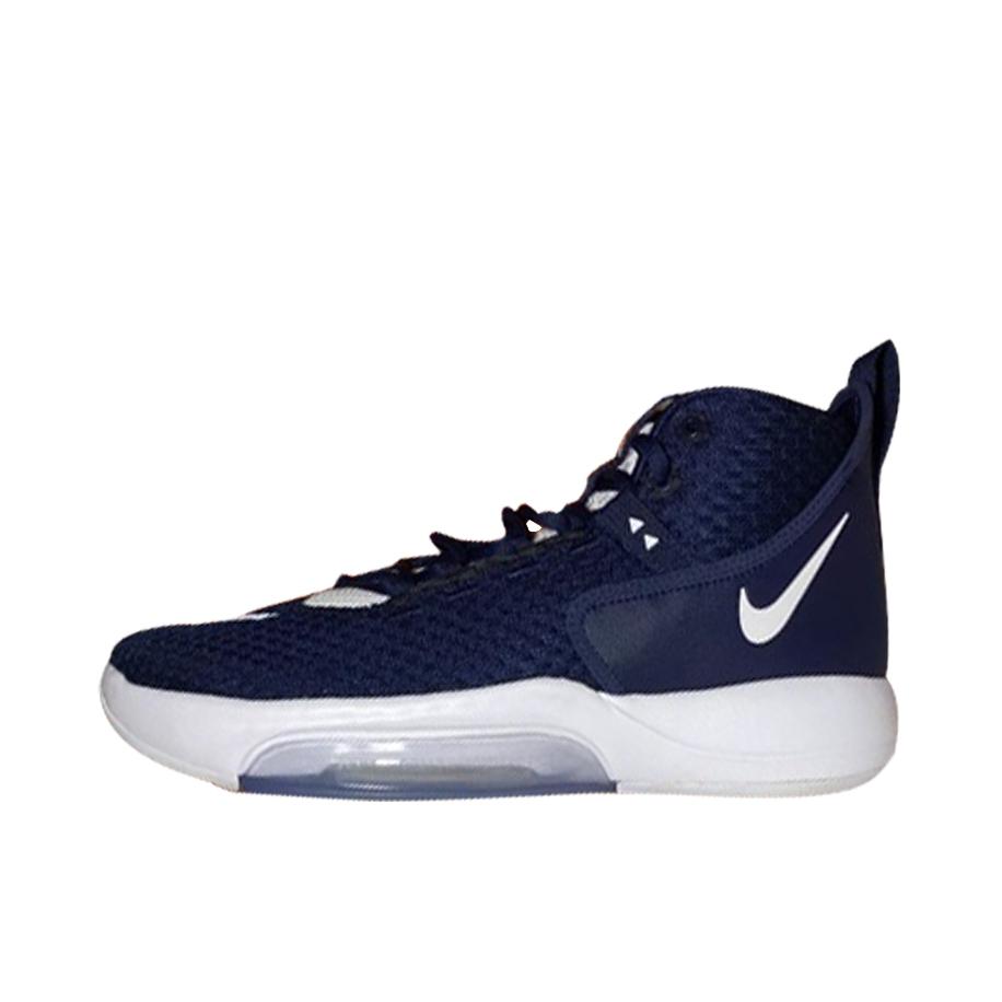 推荐商品：Nike Zoom Rize 1 减震回弹 防滑耐磨 舒适透气 实战 织物 支撑 时尚百搭 篮球鞋 深蓝/白色