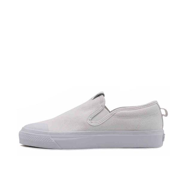推荐商品：adidas Nizza Slip-on 板鞋 休闲减震防滑耐磨轻便舒适一脚蹬 Footwear White 白色