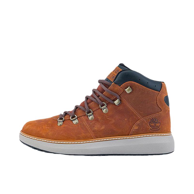 推荐商品：Timberland/添柏岚 中帮 耐磨 防水 户外鞋 A69RD 铁锈色