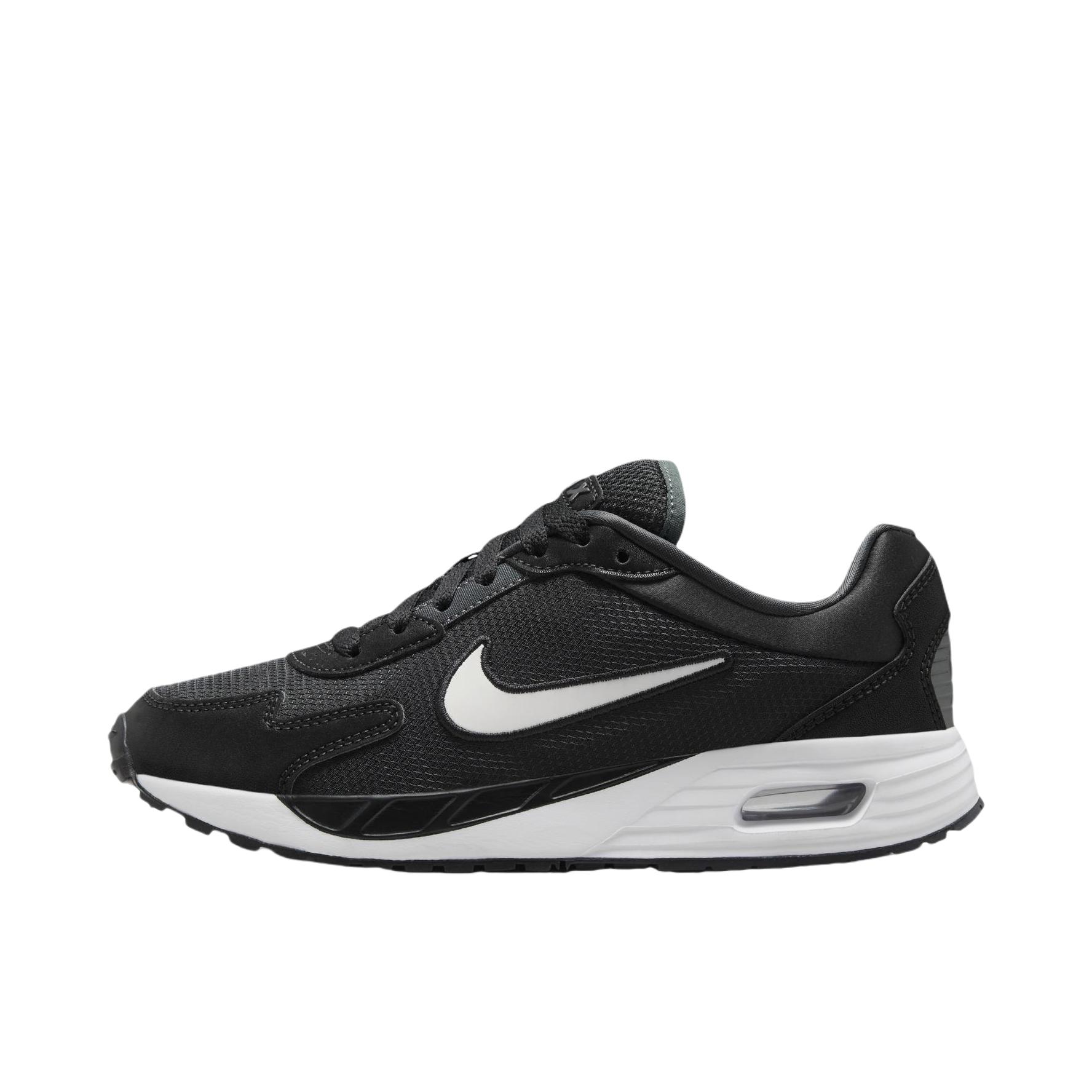 推荐商品：Nike Air Max Solo 运动休闲鞋 训练舒适轻便网面透气缓震耐磨支撑复古抓地 大童/煤黑/黑色/白色