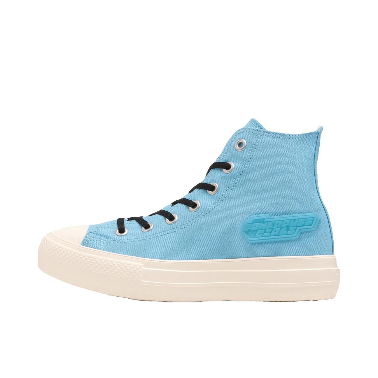 推荐商品：Converse/匡威 All Star Light PLTS HI 防滑耐磨 轻便透气 高帮 圆头 舒适百搭 帆布鞋 女款/蓝色/黑色