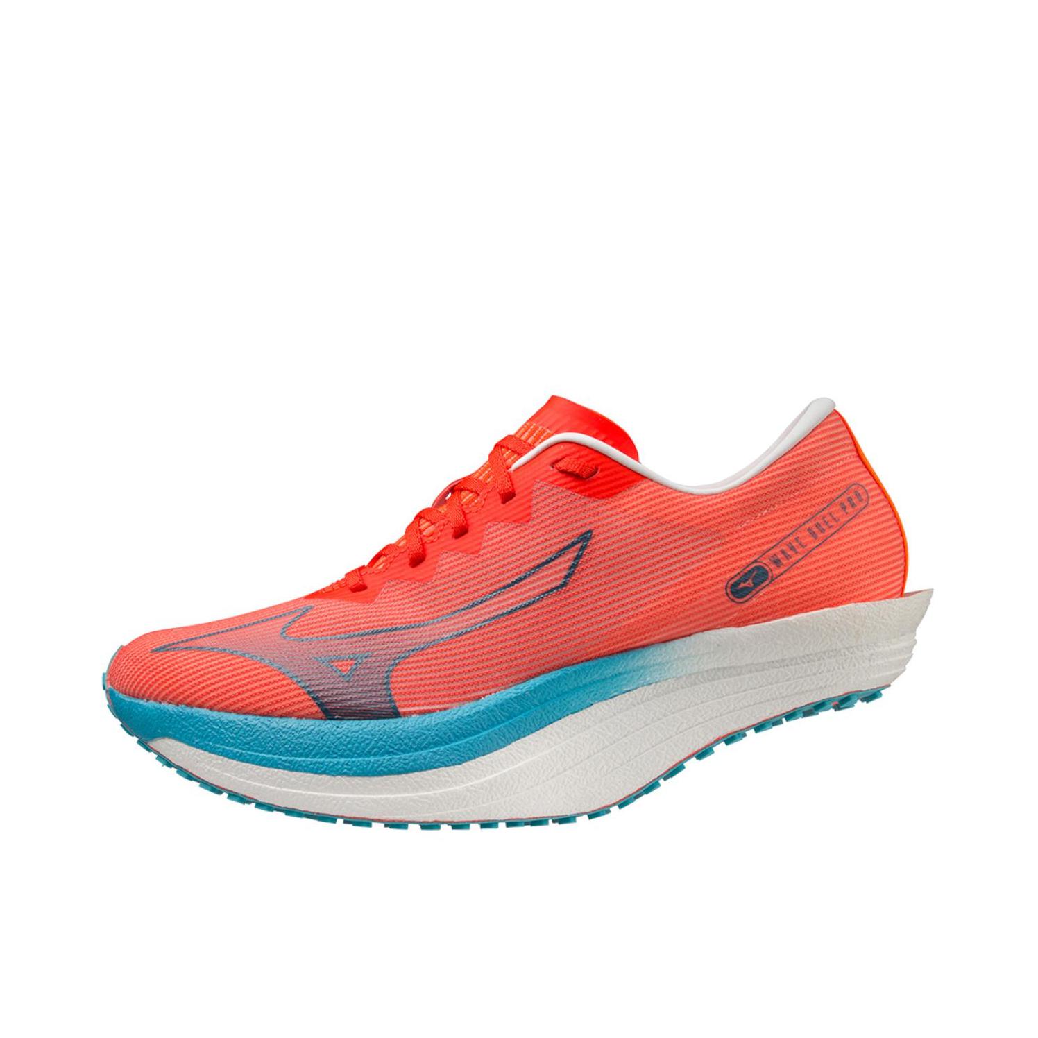 推荐商品：Mizuno/美津浓 Wave Duel Pro 透气 低帮 休闲 圆头 跑鞋 红色/橙色