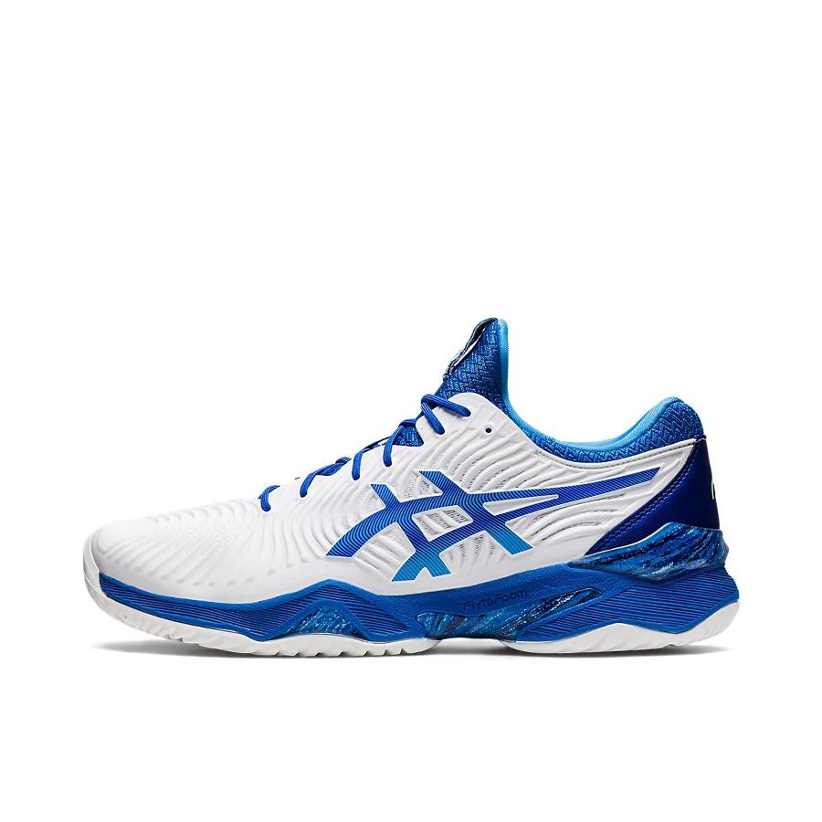 推荐商品：Asics/亚瑟士 Court FF Novak 防滑耐磨 舒适透气 运动 网球鞋 白色/蓝色
