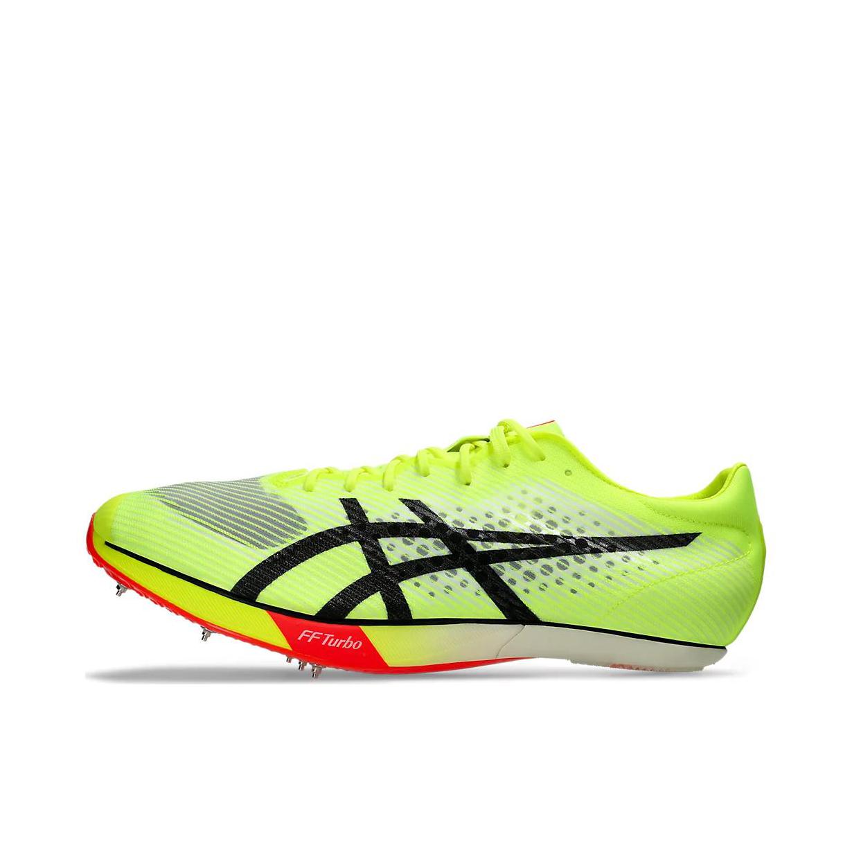 推荐商品：Asics/亚瑟士 Metaspeed SP 舒适透气 防滑耐磨 回弹 竞速 短跑 碳板 钉鞋 跑鞋 绿色/黑色