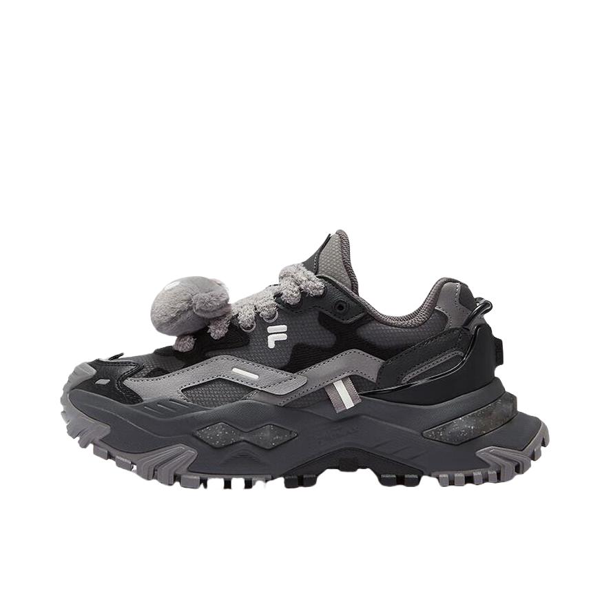 推荐商品：【赵露思同款】FILA/斐乐 BIANCO硬糖 防滑耐磨 舒适低帮 减震 圆头 系带 时尚百搭 运动休闲鞋 女款/锻铁灰/黑舞鞋