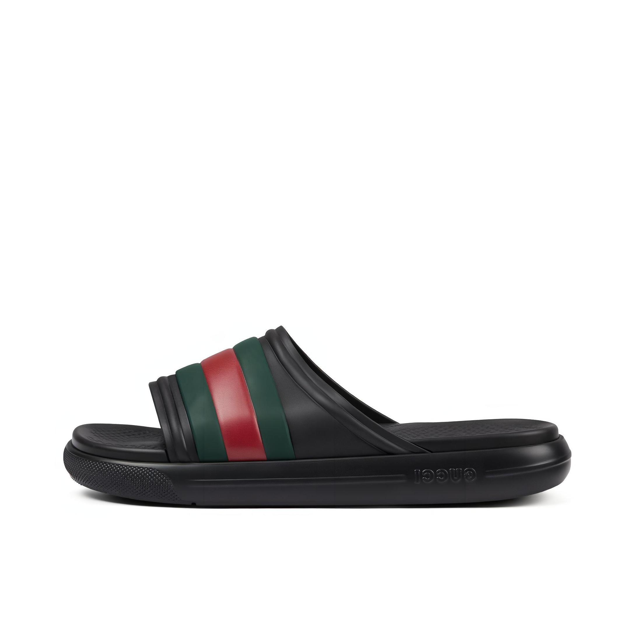 推荐商品：Gucci 休闲 一脚蹬 拖鞋 780286J8700 黑色