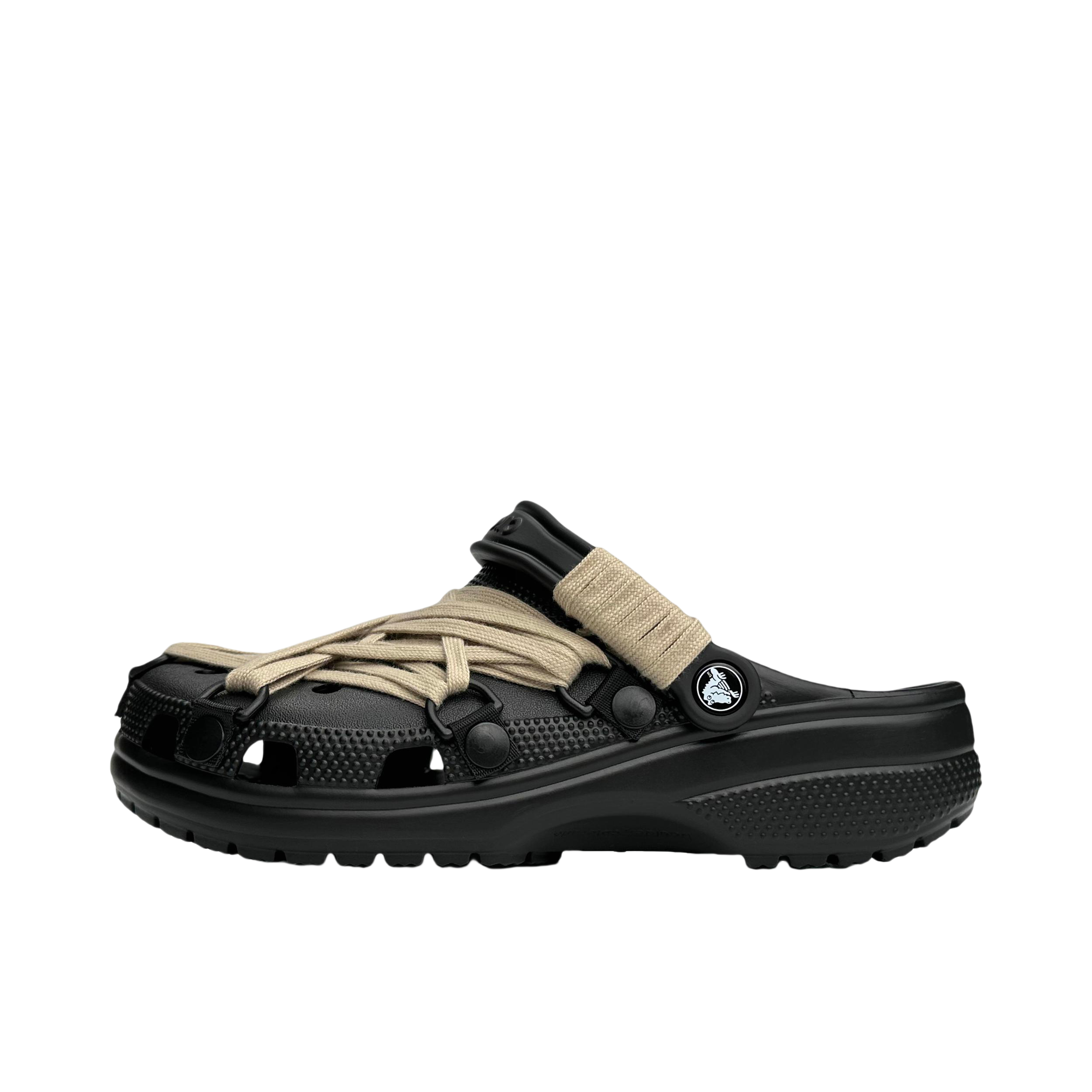推荐商品：【定制鞋】Crocs/卡骆驰 Classic Clog 经典百搭 绑带 舒适透气 洞洞鞋 凉鞋 六芒星绑带