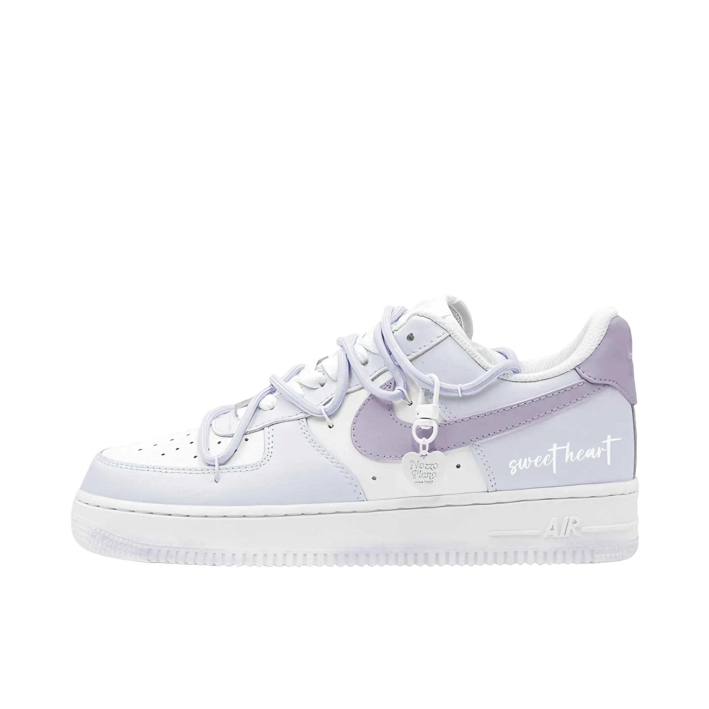 推荐商品：【定制款】 Nike Air Force 1 板鞋 防滑减震耐磨低帮增高 女款/夏日紫葡萄